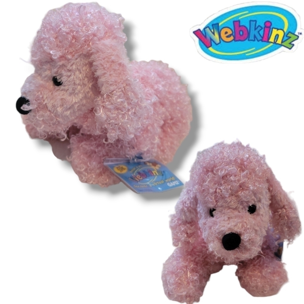 GANZ WEBKINZ New with Codes/Tags 4 Poodle Lot Pink/ Black/ 2 White (1 Lil Kinz) - Picture 2 of 10